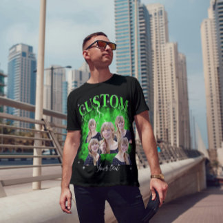 90's bootleg rap tee custom photo T-Shirt