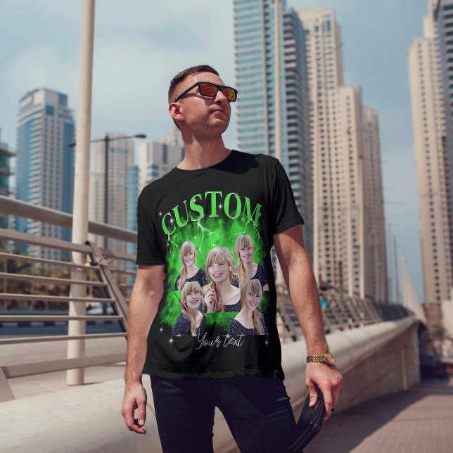 90's bootleg rap tee custom photo T-Shirt (Creator Uploaded)