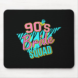 90s Bride Squad Bridesmaid Retro Matching Bachelor Mouse Pad