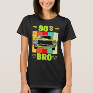 90s Bro Retro Vintage 90s 90s Classic Car Theme P T-Shirt