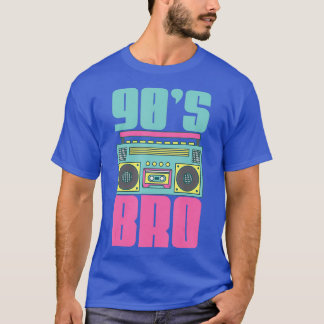 90s Bro Vintage Disco Boombox Gift Nineties T-Shirt