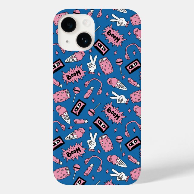 90s Doodle Pattern Case-Mate iPhone Case (Back)