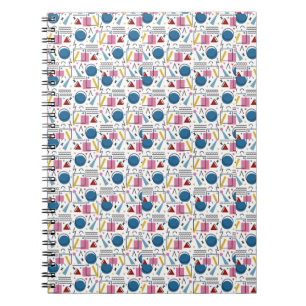 90s Geometric shapes Notebook