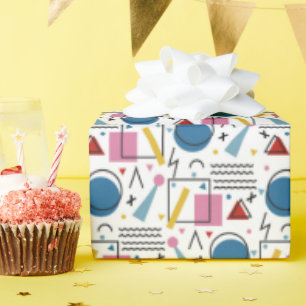 90s Geometric shapes Wrapping Paper