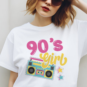 90's Girl Boombox Hippie Retro Groovy  T-Shirt