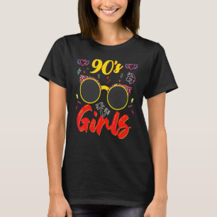 90s Girls Retro 90s Fashion Leopard Print Sunglass T-Shirt
