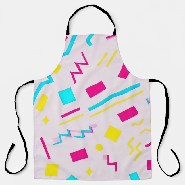 90's Hand Drawn Doodle Apron (Front)