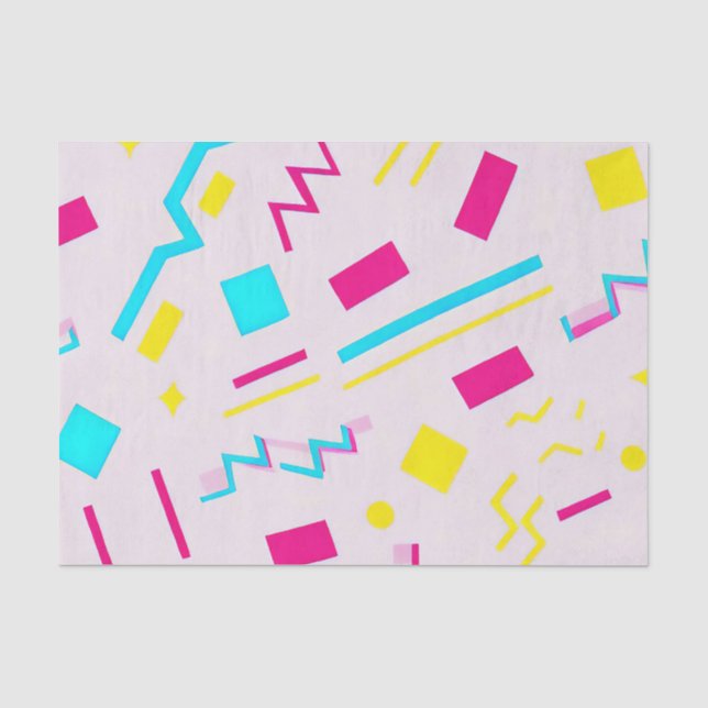 90's Hand Drawn Doodle Tissue Paper (Front)