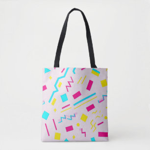 90's Hand Drawn Doodle Tote Bag
