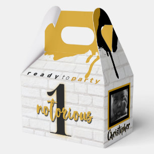 90's Hip Hop 1st Birthday Photo Favour Box