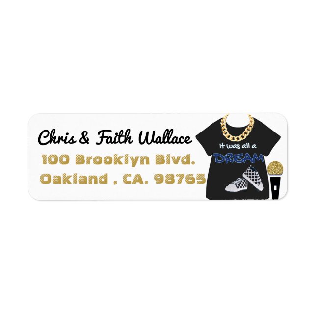 90's Hip Hop Baby Boy Gold Chain & Sneaker Urban (Front)
