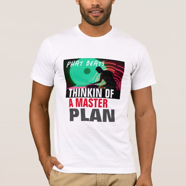 90'S HIP HOP FAT BEATS DJ GRAPHIC T-Shirt (Front)