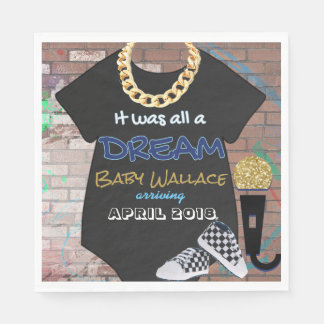 90's Hip Hop Urban Baby Shower {Boy} Napkins