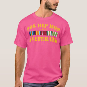 90'S Hip Hop Veteran Colourful Vintage Retro T-Shirt