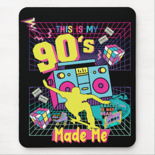 90's Hip Hop Vibes Retro Made Me Mouse Pad