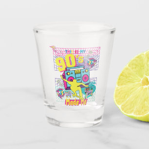 90's Hip Hop Vibes Retro Made Me Shot Glass