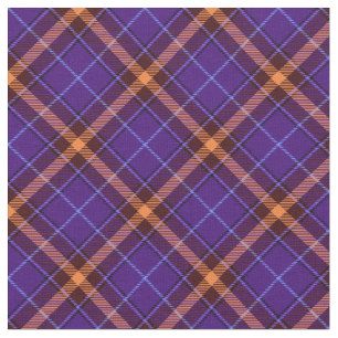 90s Inspired Plaid Pattern Abstract Grunge Purple Fabric