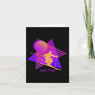 90s Jay Peak Vermont Skiing Skier Card