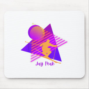 90s jay peak vermont skiing skier mouse pad