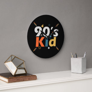 90s Kid Large Clock