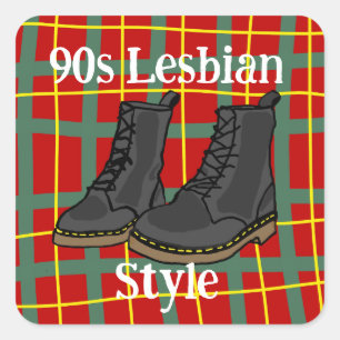 90s Lesbian Style Sticker