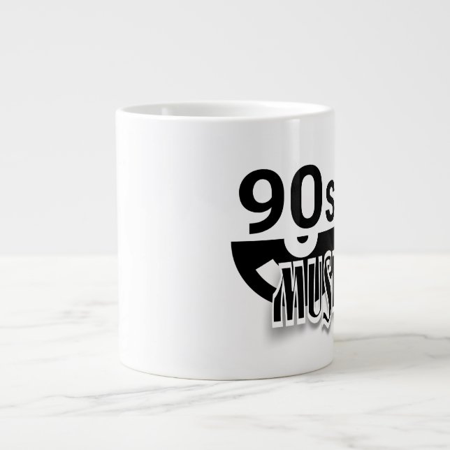 90s Music   - Jumbo Mug (Front)