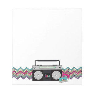90's Music Themed Birthday Party Notepad