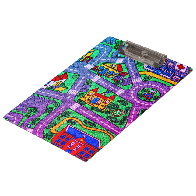 90s nostalgia, Track carpet Car Road 90s nostalgic Clipboard (Angled)