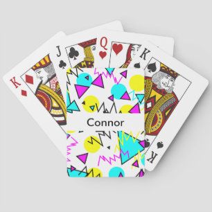 90's pattern playing cards