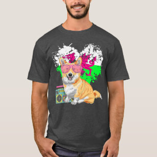 90s Pembroke Welsh Corgi For Rave Outfit & 1990s F T-Shirt