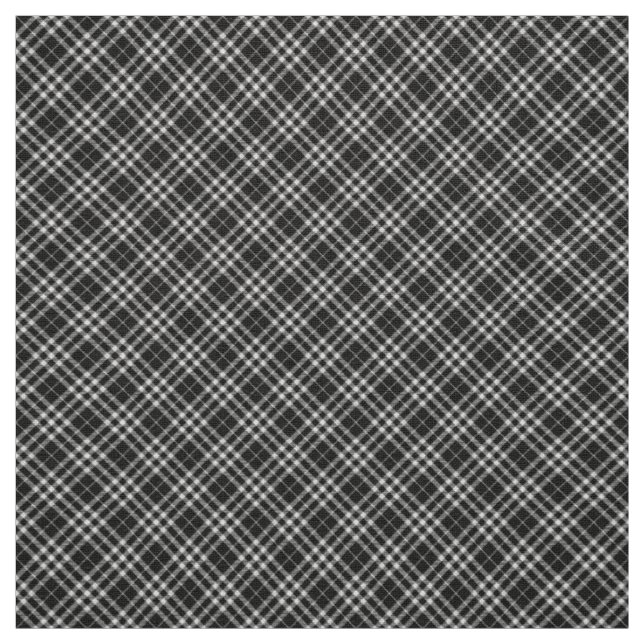 90s Plaid Unisex Pattern Grunge Black White Trendy Fabric (Swatch)