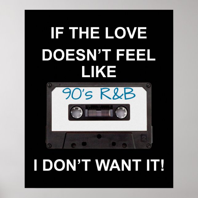 90's R&B Love Poster (Front)