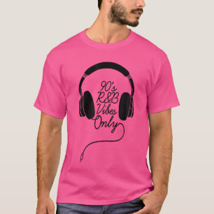 90S Rb Vibes Only Dj Headphones Rnb T-Shirt