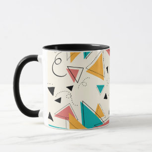 90s Retro Geometric Mug