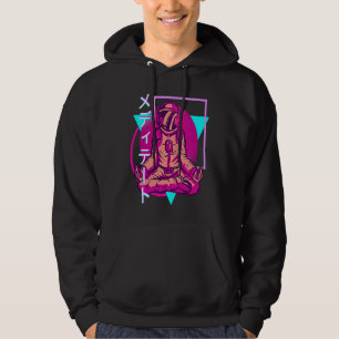 90's Retro Japanese Vaporwave Aesthetic Astronaut  Hoodie