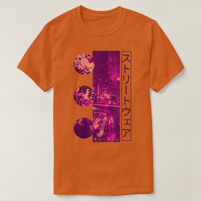 90s Retro Lofi Tokyo Japanese Streetwear Vaporwave T-Shirt (Design Front)