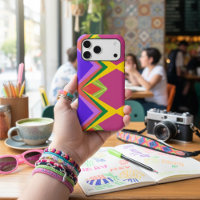 90s Retro Maximalist Geometric Chevron Pop Art