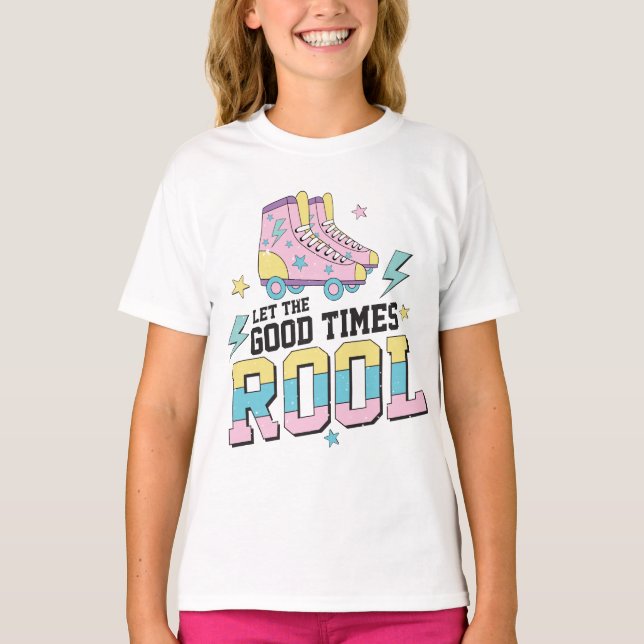 90's Retro Roller Skate T-Shirt (Front)