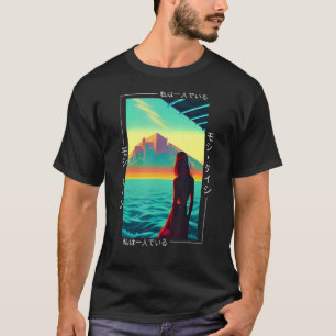 90's Retro Synthwave Japanese Vaporwave Otaku Aest T-Shirt