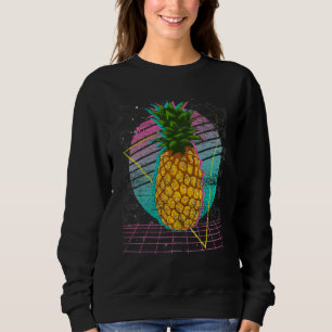 90s Retro Vaporwave Tropical Summer Exotic Fruit P Sweatshirt