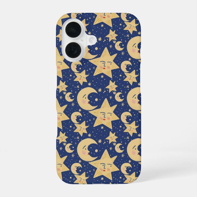 90s retro Whimsy Goth Celestial  iPhone 16 Case (Back)