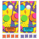 90s Shapes, Retro Personalised Family Name