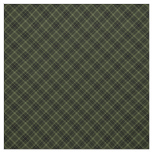 90s Slanted Plaid Grunge Black Khaki Green Pattern Fabric