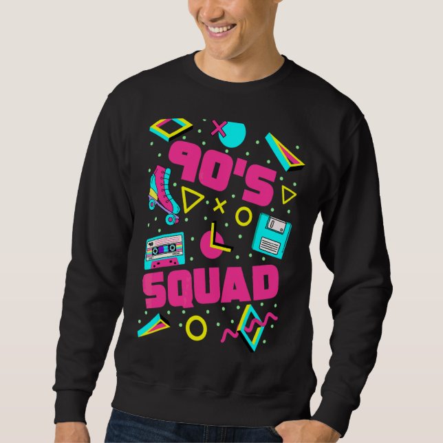 90s Squad 90s Aesthetic Matching 90s Party Sweatshirt (Front)