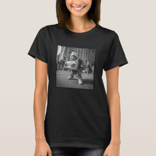 90s Street Photography Cat Boombox T-Shirt