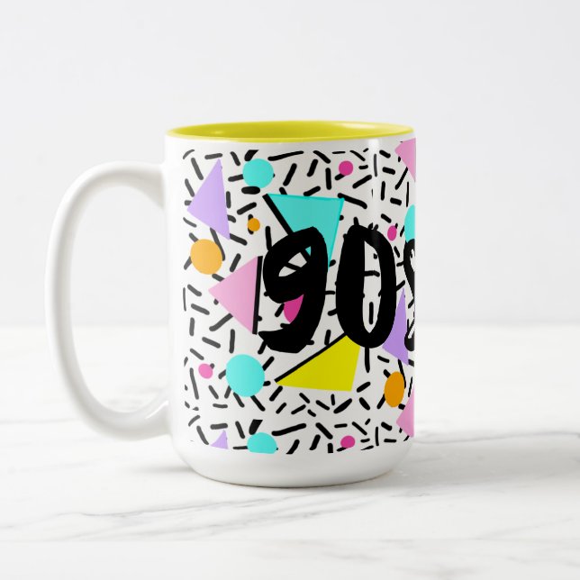 90s style  Two-Tone coffee mug (Left)