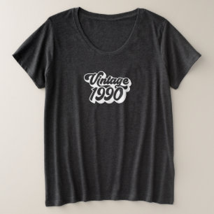 90s Text 1990 Vintage T-shirt Plus Size T-Shirt