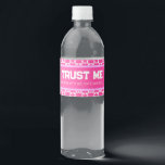 90s Throwback Birthday Funny Water Bottle Label<br><div class="desc">A funny gift for guests,  these water bottle labels include a bright pink 90s retro design and read “trust me,  now that we’re old you’ll need this”.</div>
