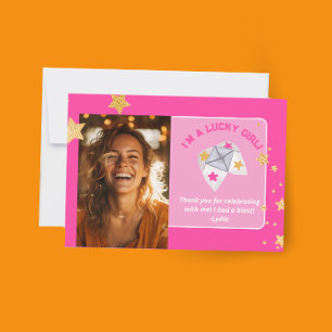 90s Throwback Party Thank You Card