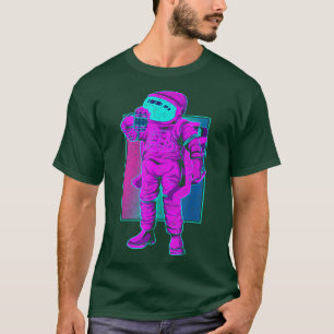 90s Vaporwave Aesthetic Beer Drunk Outer Space Ast T-Shirt